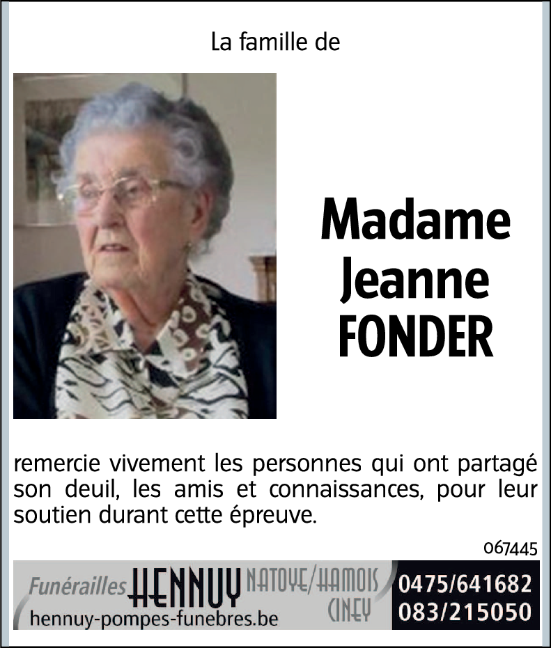 Jeanne FONDER