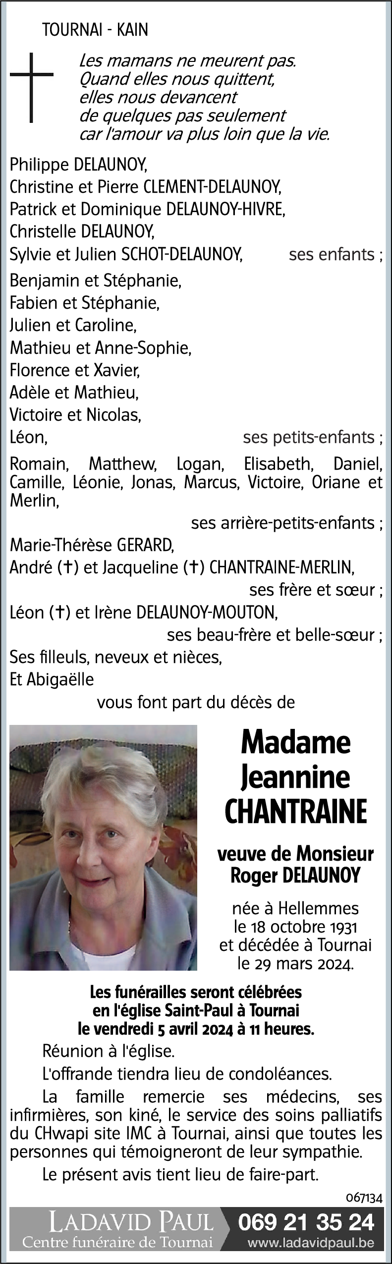 Jeannine CHANTRAINE