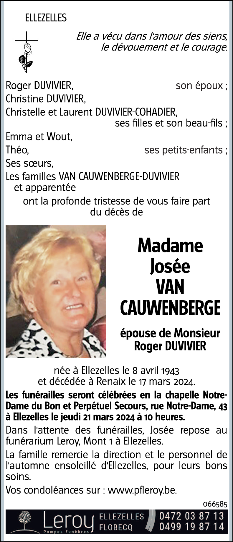 Josée Van cauwenberge