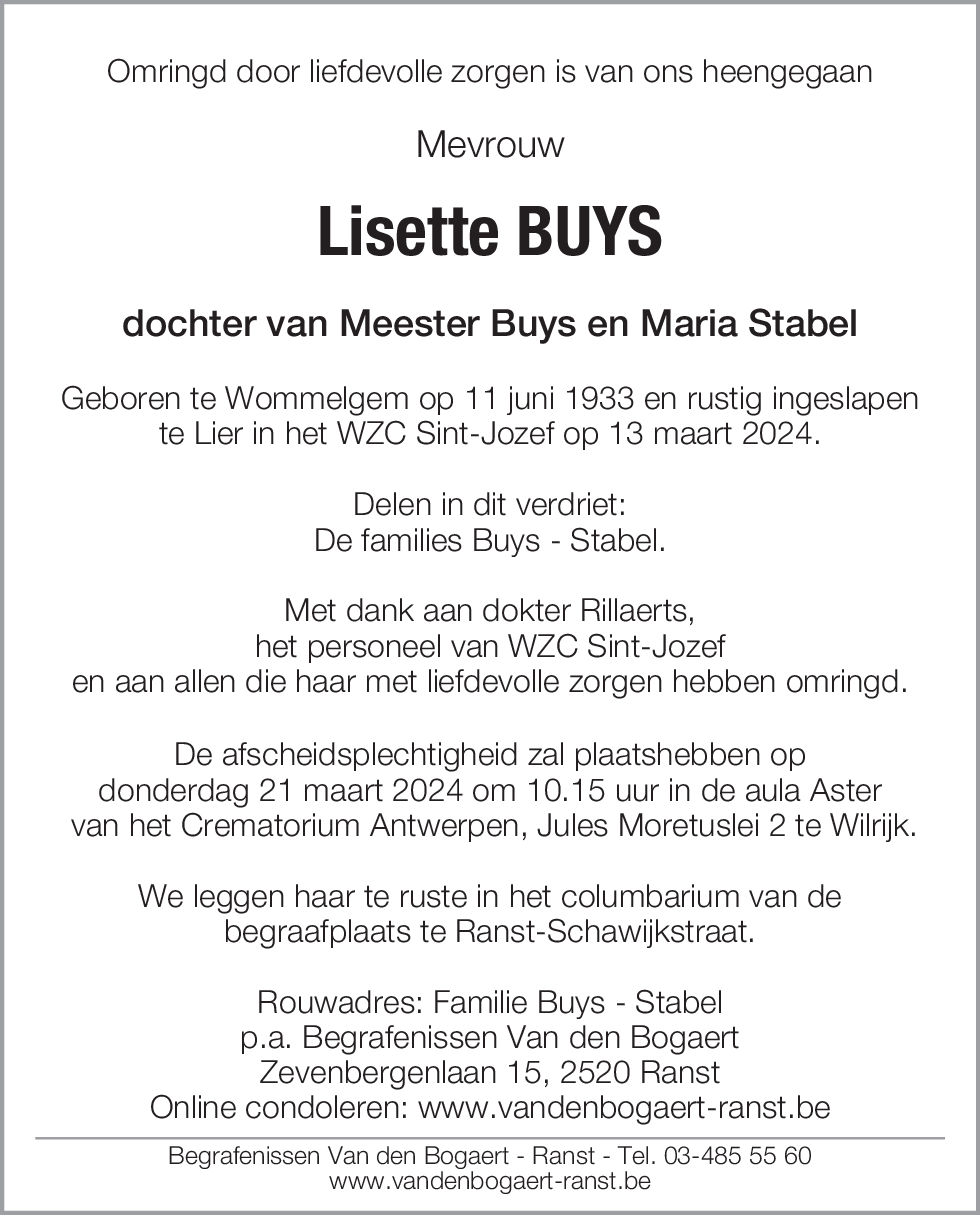Lisette Buys