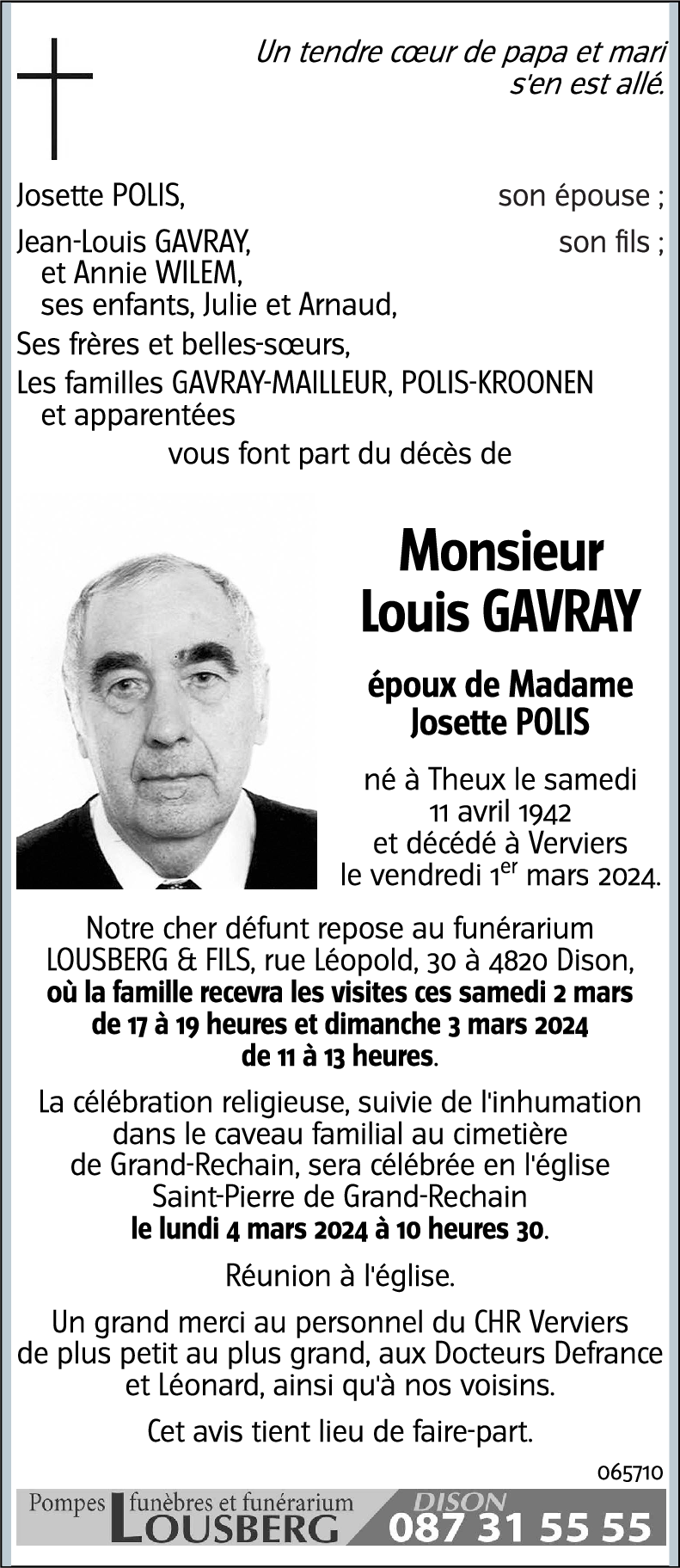 Louis GAVRAY