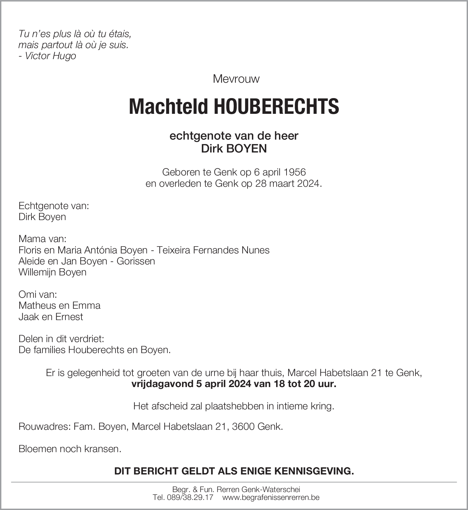 Machteld HOUBERECHTS
