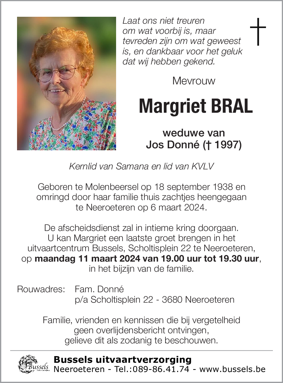 Margriet BRAL