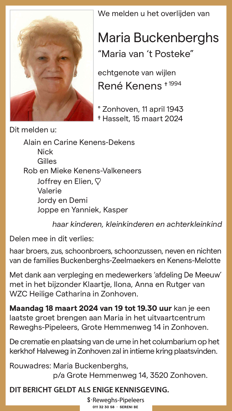 Maria Buckenberghs