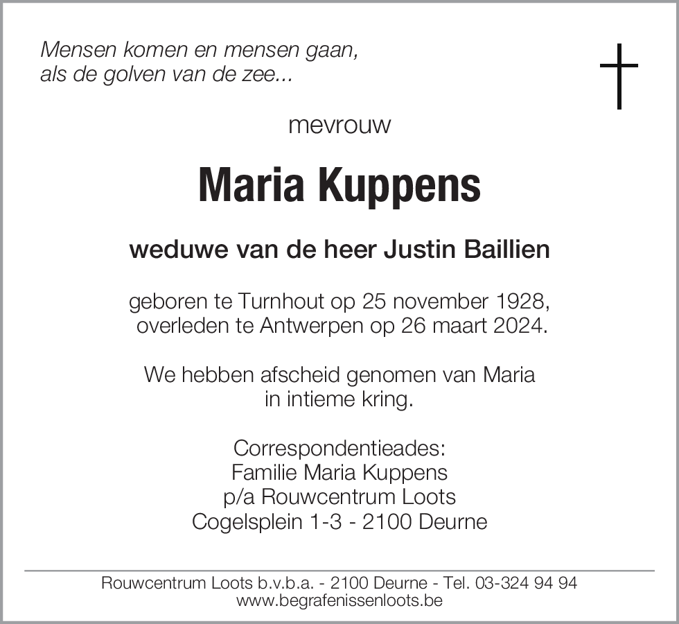 Maria Kuppens