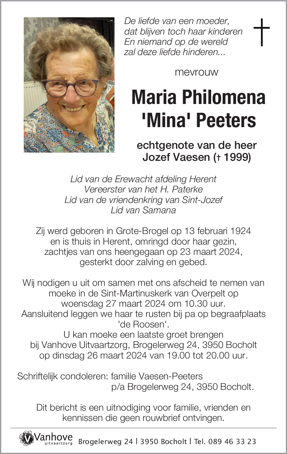 Maria Philomena Peeters