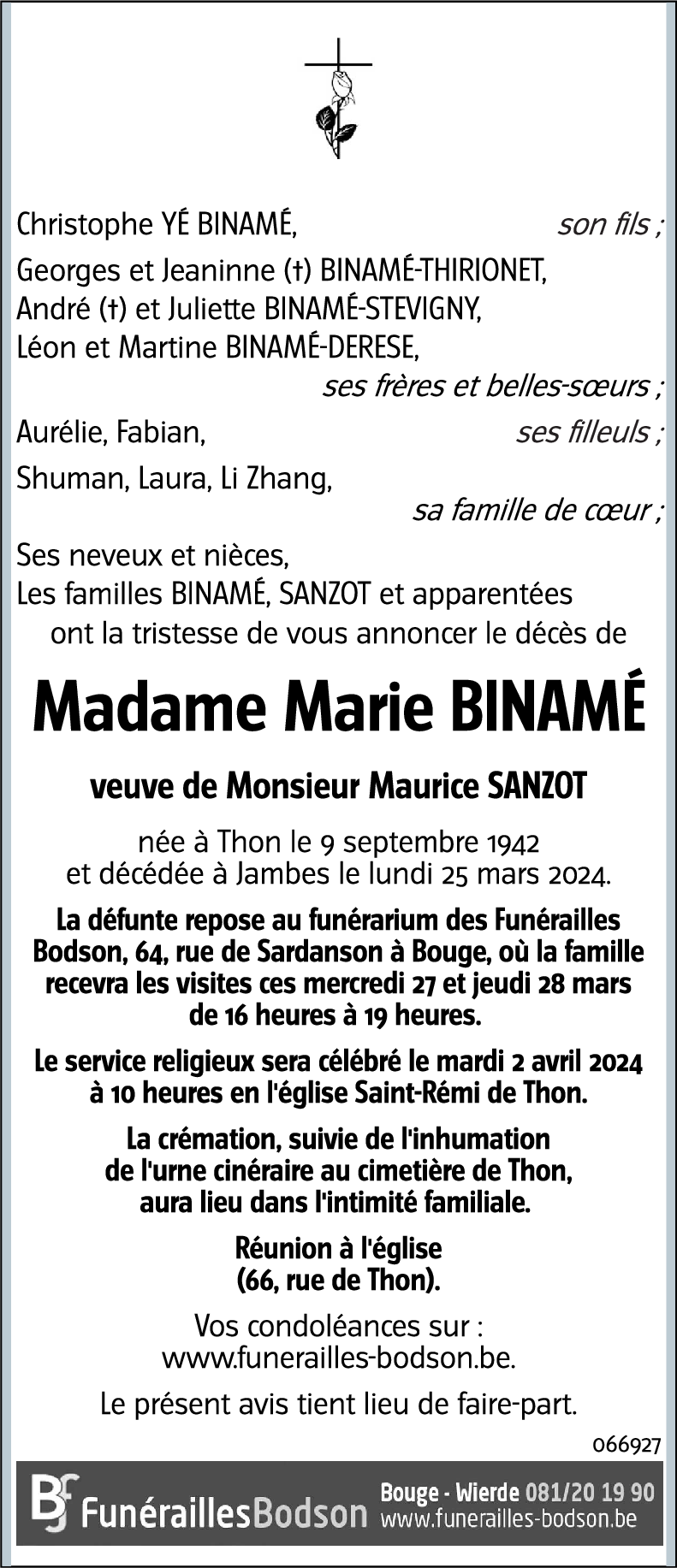 Marie BINAMÉ