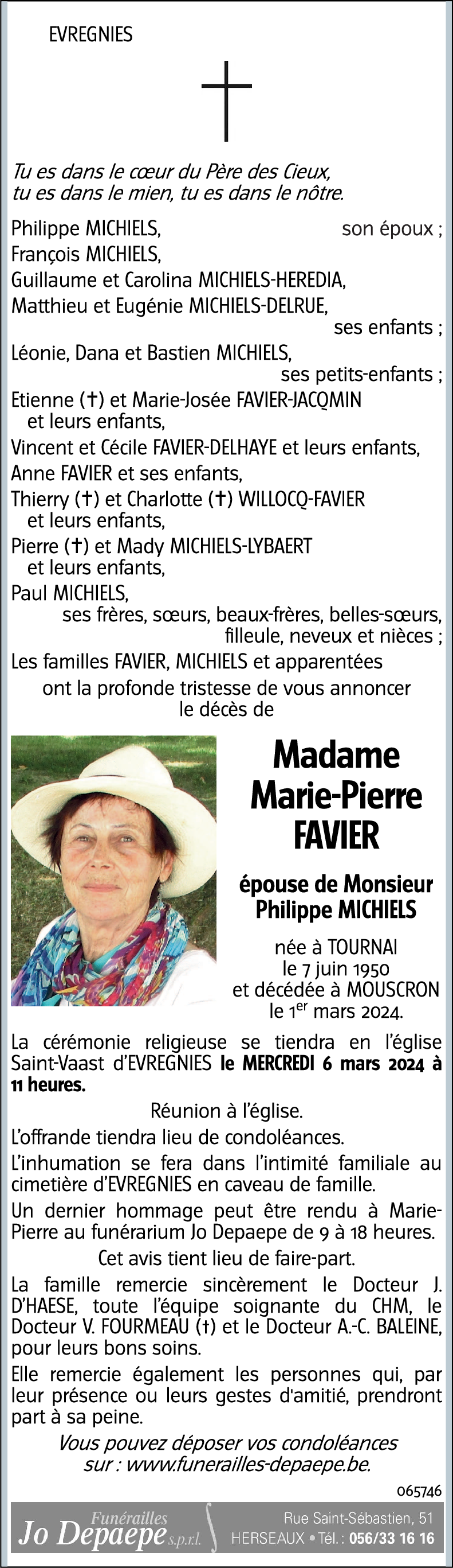 Marie-Pierre FAVIER