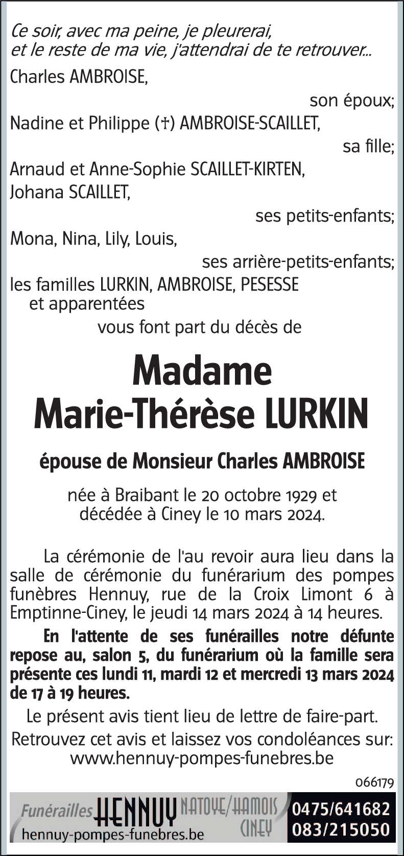 Marie-Thérèse LURKIN