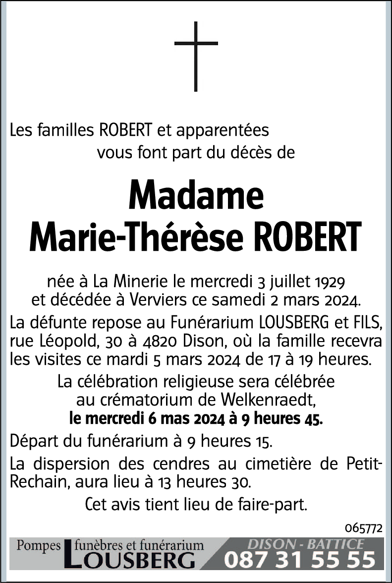 Marie-Thérèse ROBERT