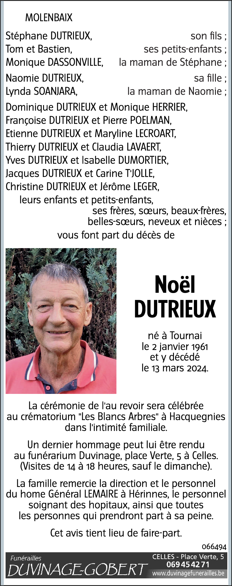 Noël DUTRIEUX