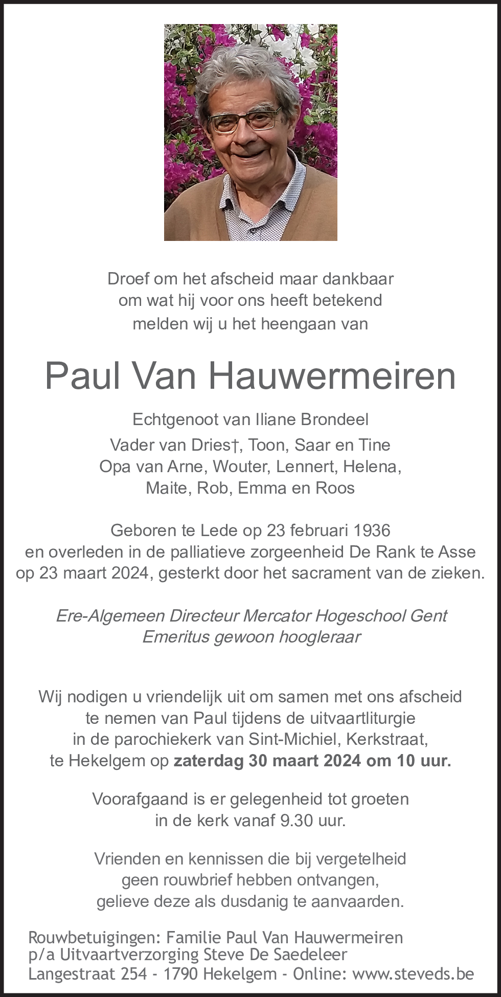 Paul Van Hauwermeiren