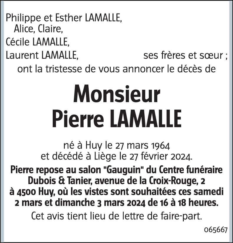 Pierre LAMALLE