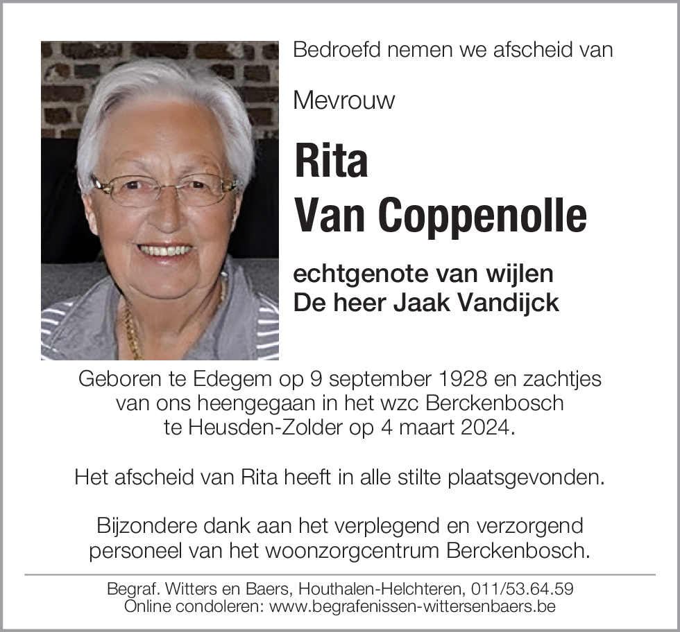 Rita Van Coppenolle
