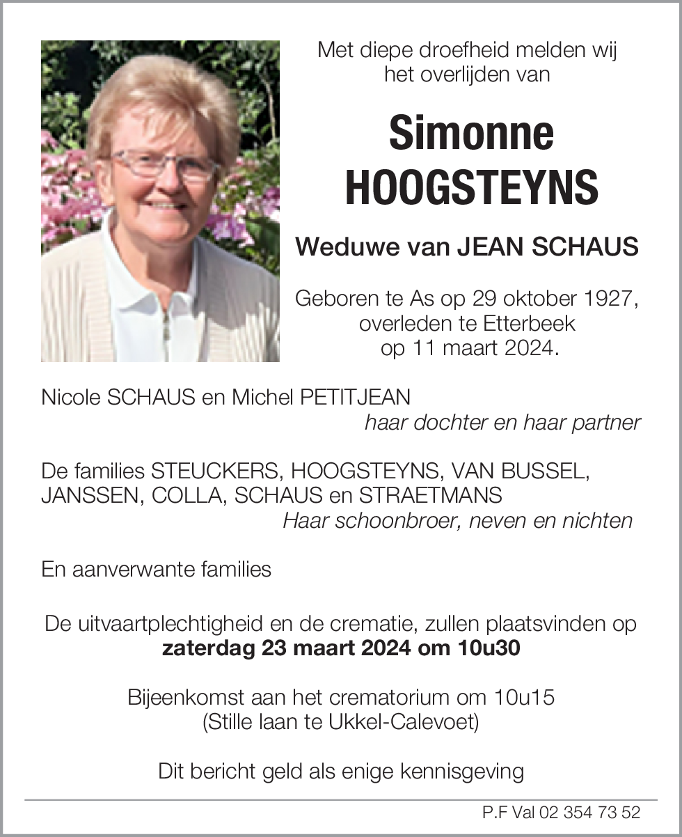 Simonne Hoogsteyns