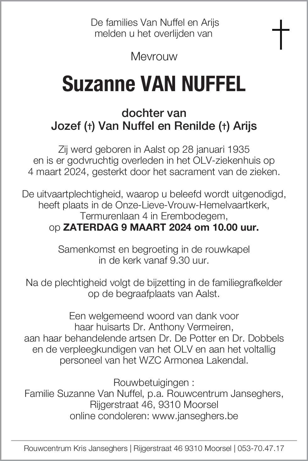 Suzanne Van Nuffel