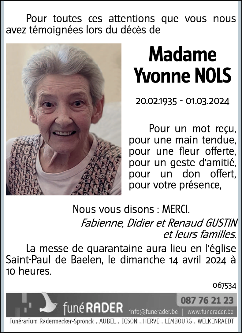 Yvonne NOLS