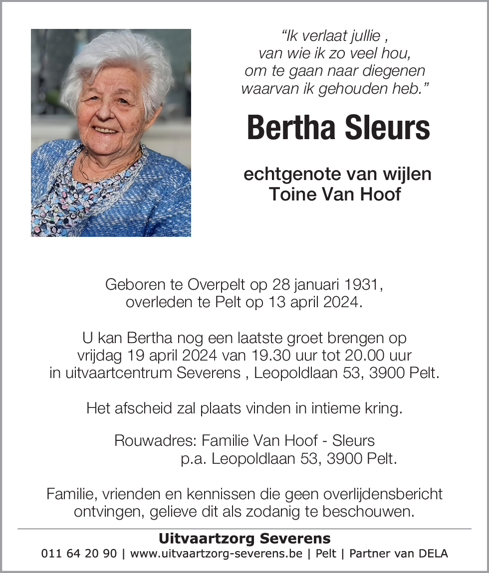 Bertha Sleurs
