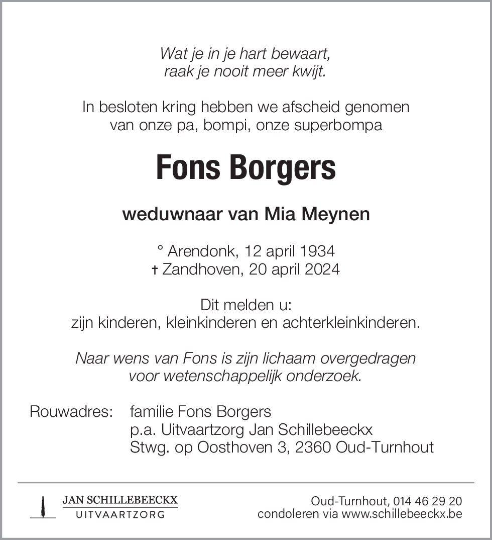 Fons Borgers