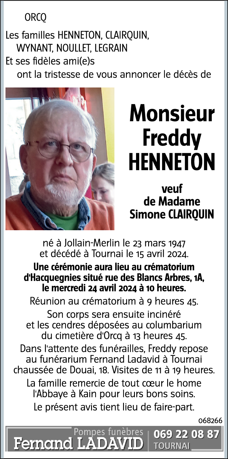 Freddy HENNETON