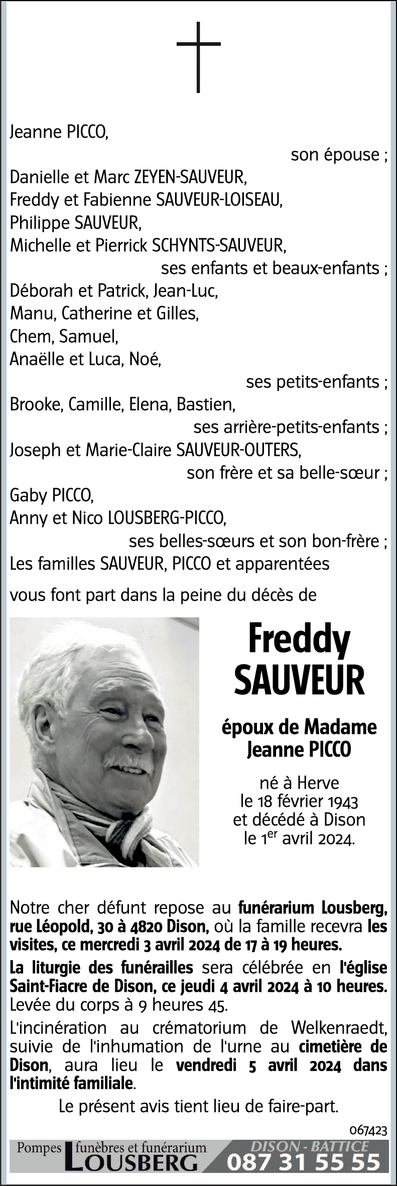 Freddy SAUVEUR