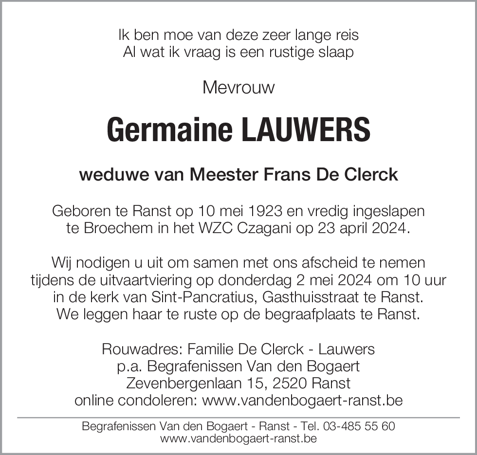 Germaine Lauwers