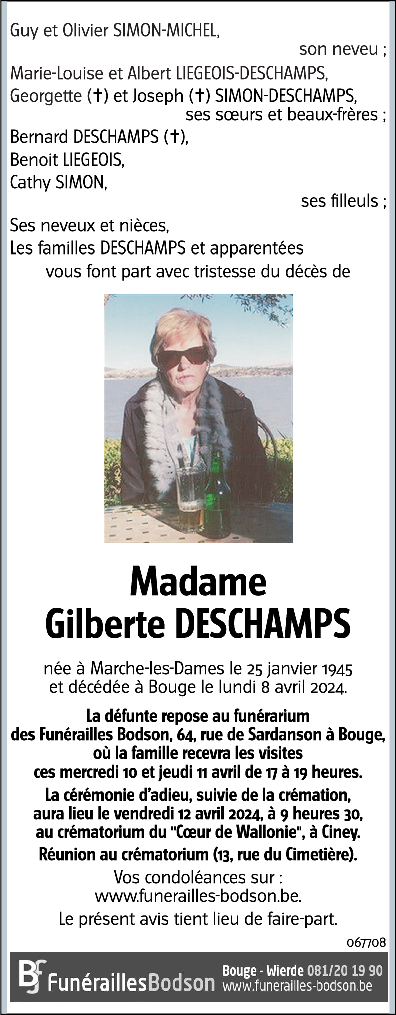 Gilberte DESCHAMPS