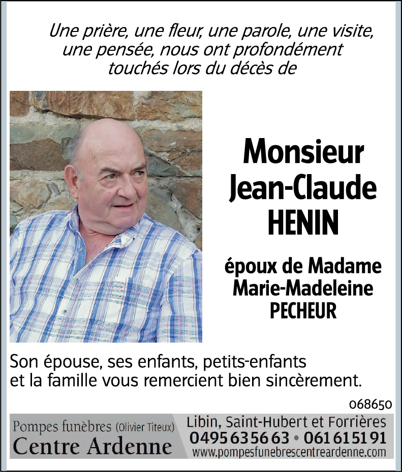 Jean-Claude HENIN