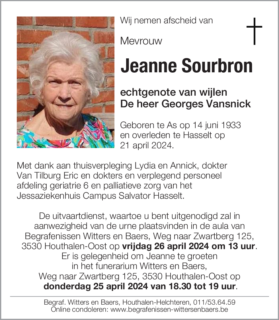 Jeanne Sourbron