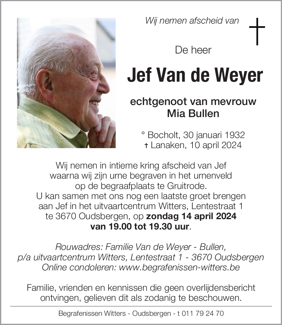 Jef Van de Weyer