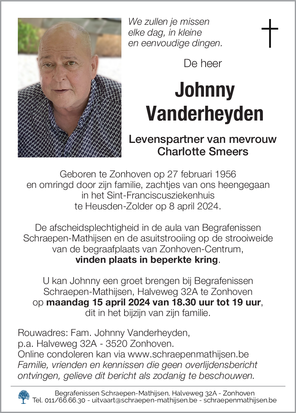 Johnny Vanderheyden