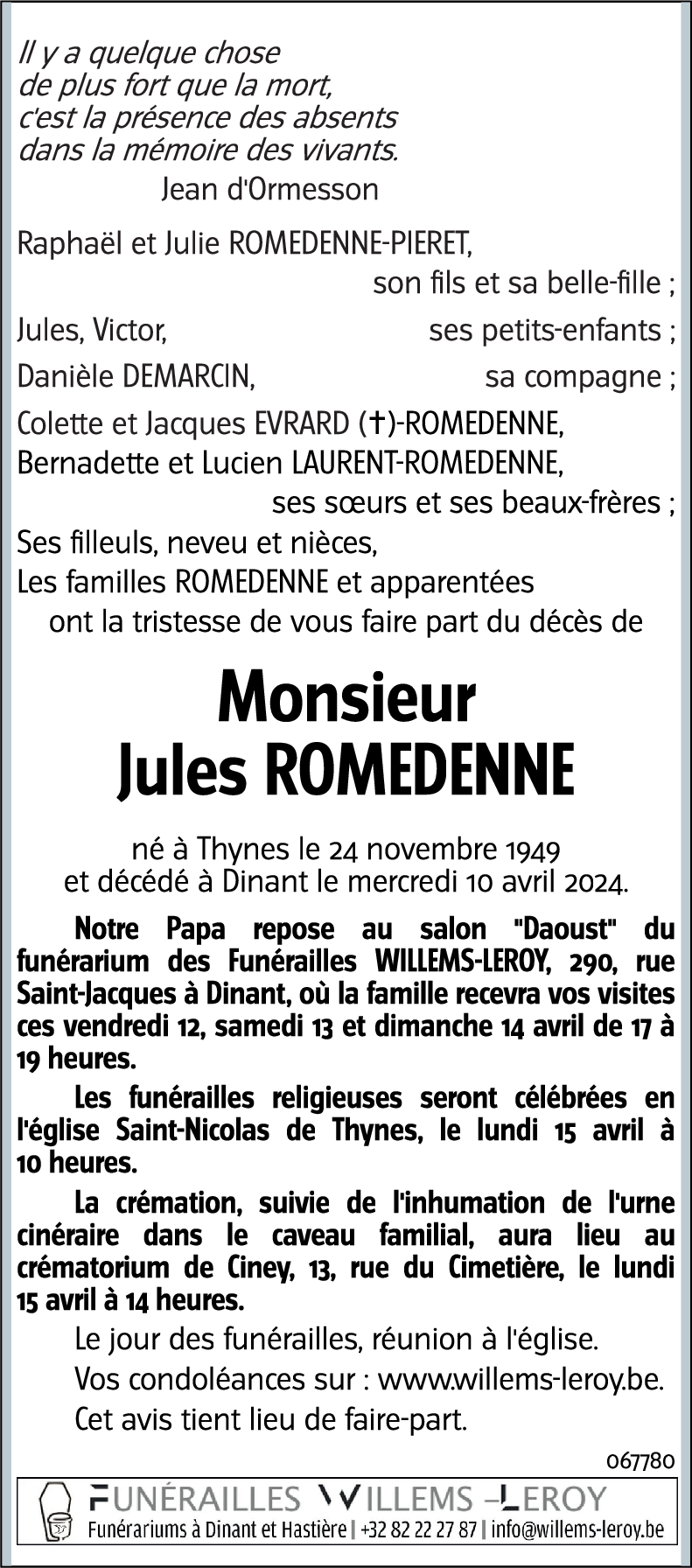 Jules ROMEDENNE