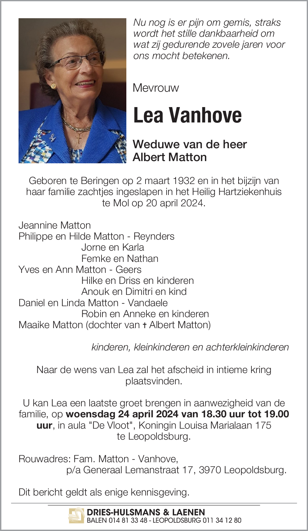 Lea Vanhove