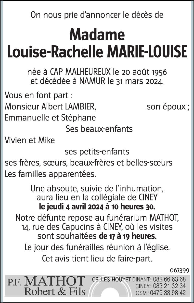 Louise-Rachelle MARIE-LOUISE