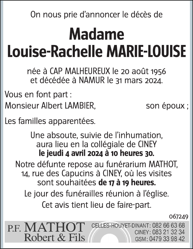 Louise-Rachelle MARIE-LOUISE