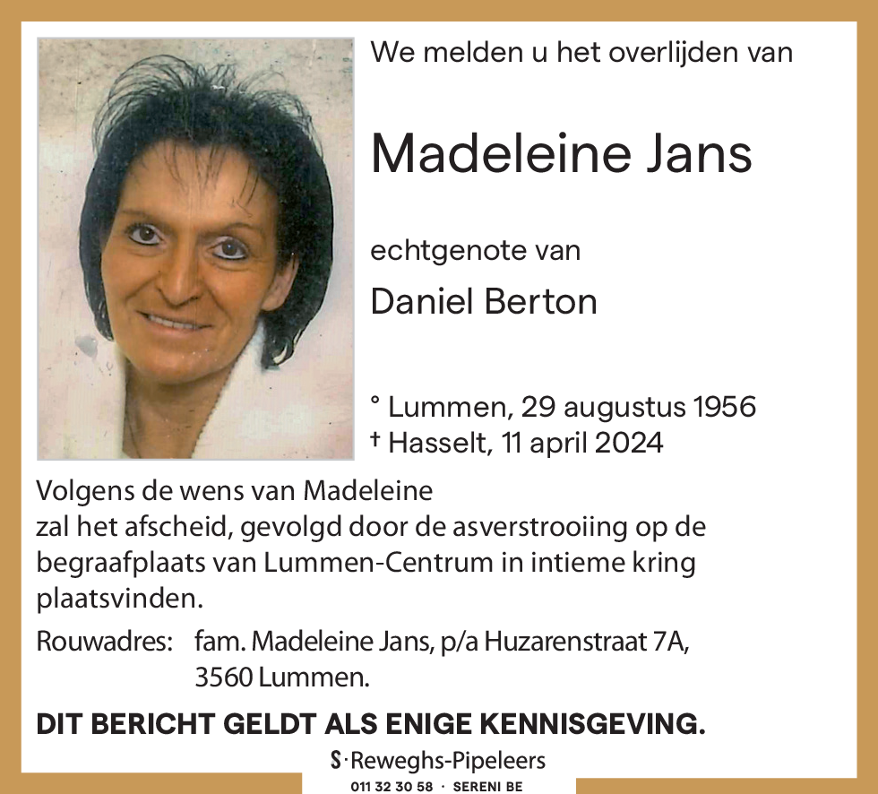 Madeleine Jans