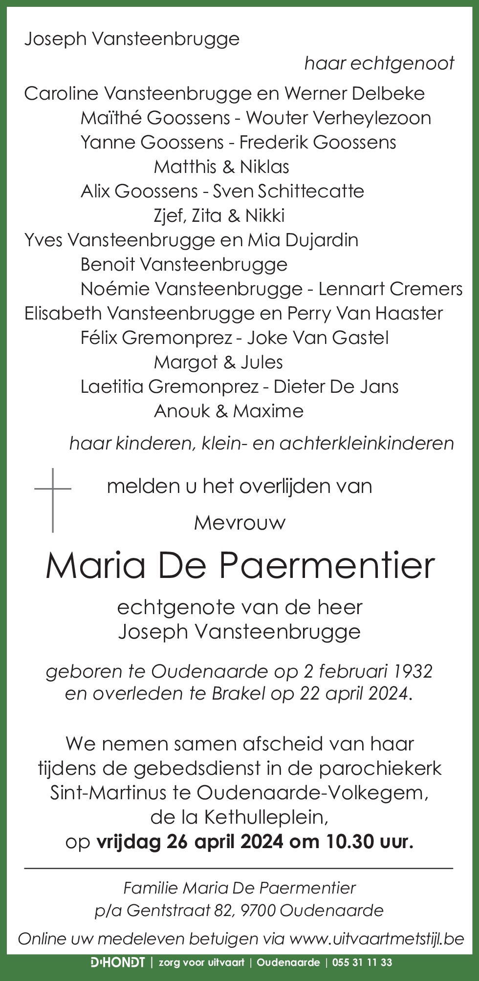 Maria De Paermentier