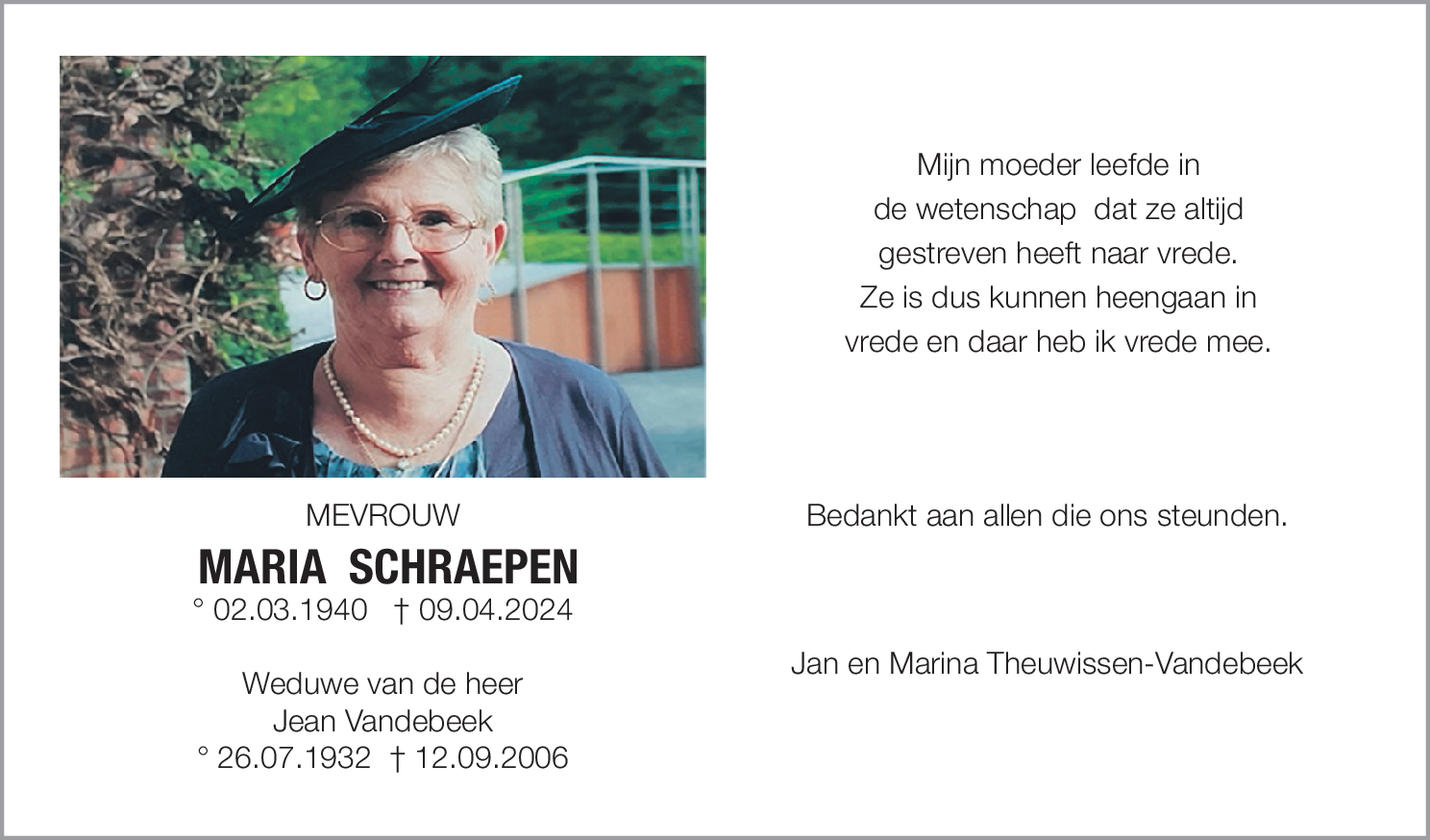 Maria Schraepen