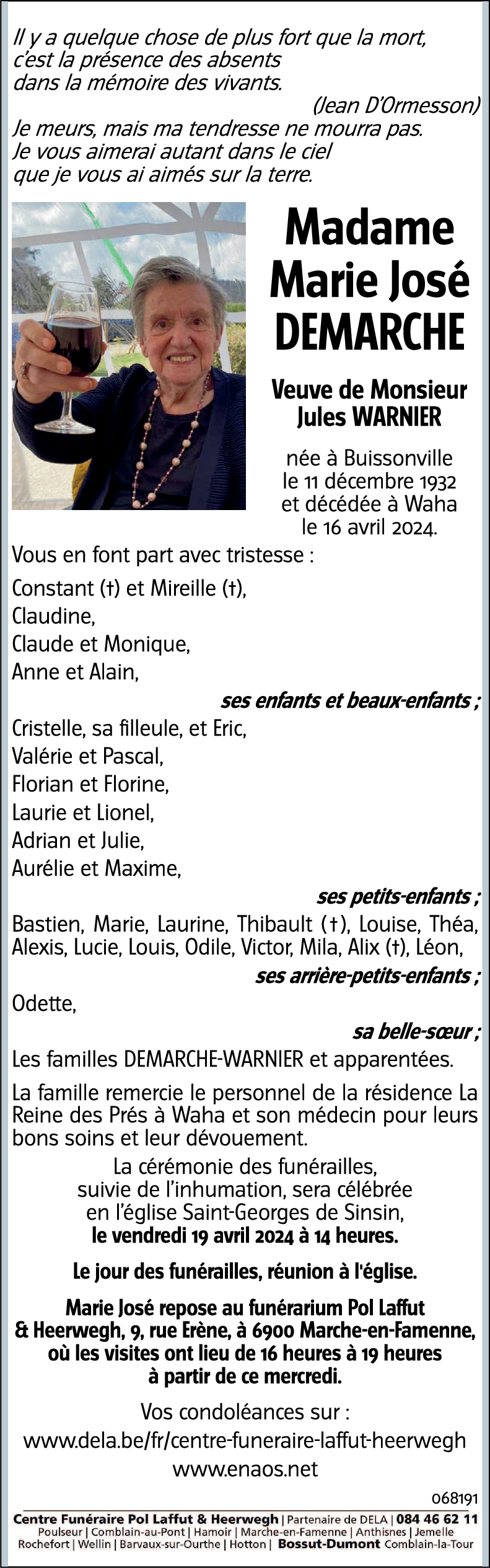 Marie José DEMARCHE