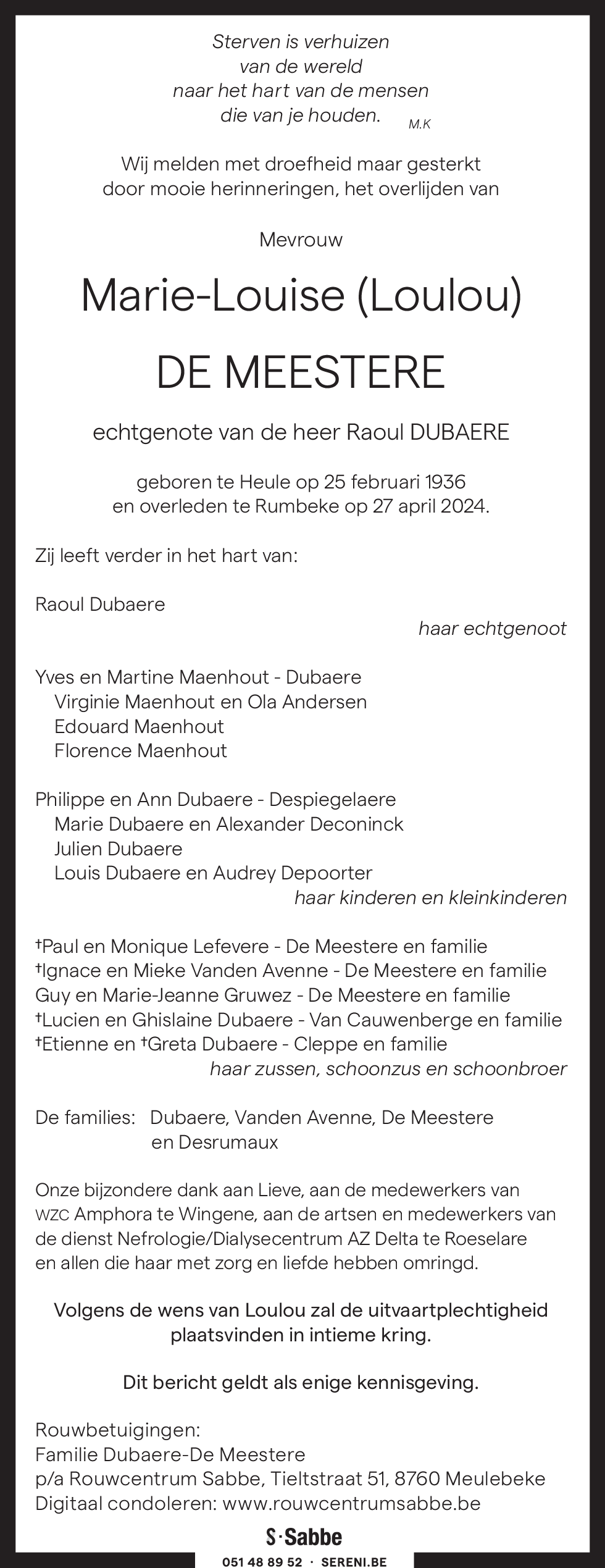 Marie-Louise De Meestere