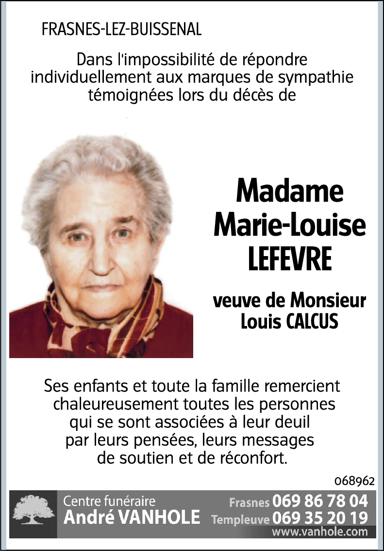 Marie-Louise LEFEVRE