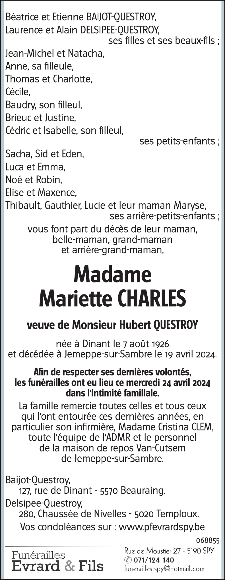 Mariette CHARLES