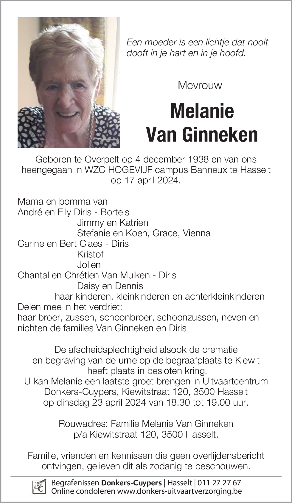 Melanie Van Ginneken