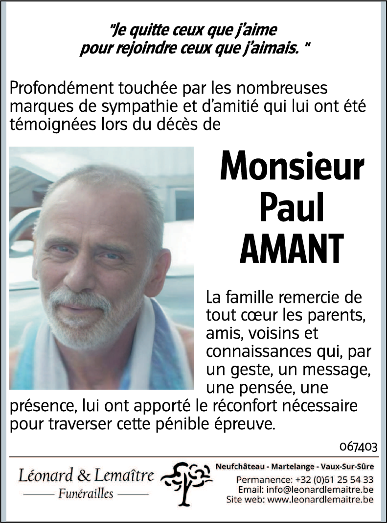 Paul AMANT