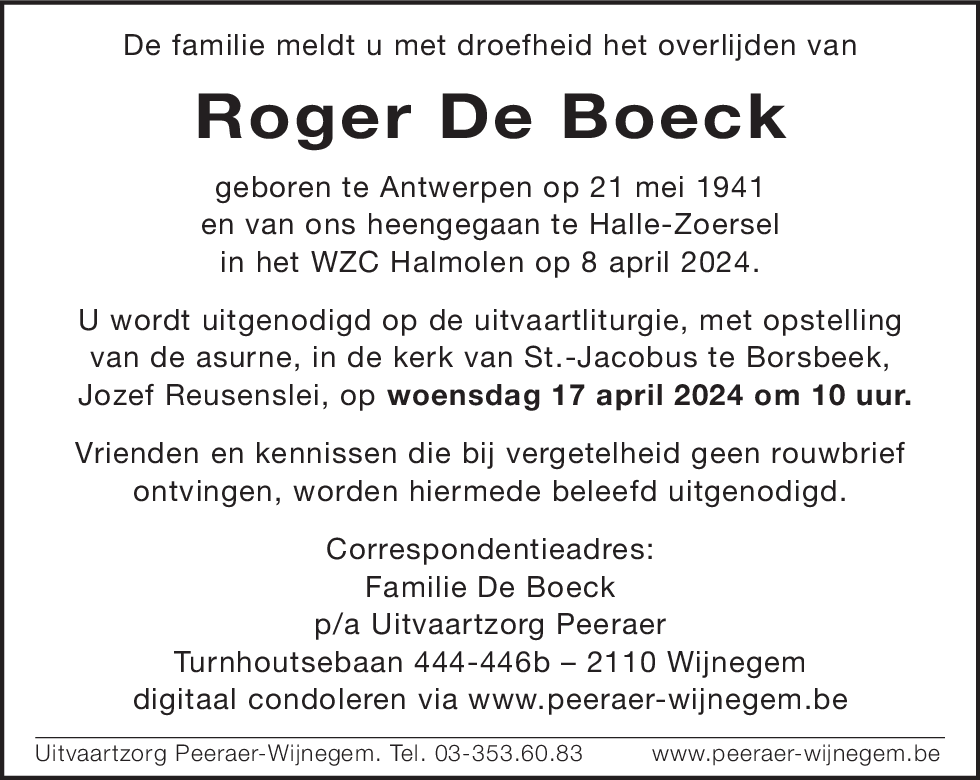 Roger De Boeck