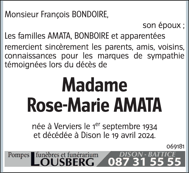 Rose-Marie AMATA
