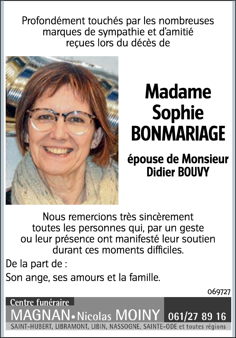 Sophie BONMARIAGE