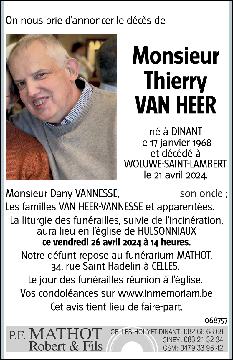 Thierry VAN HEER