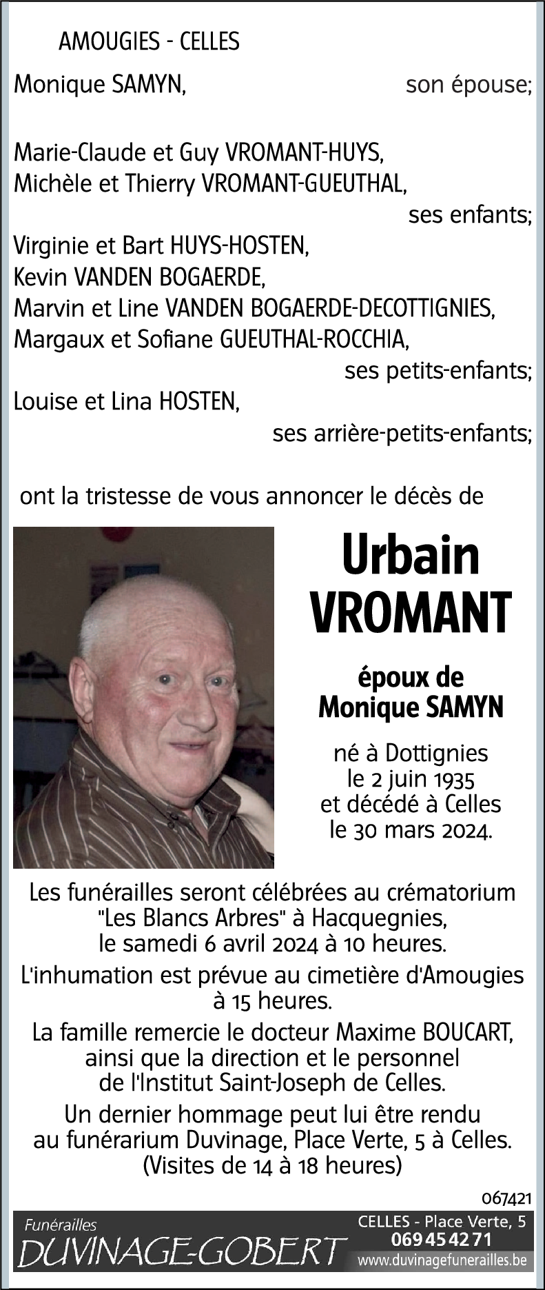 Urbain VROMANT