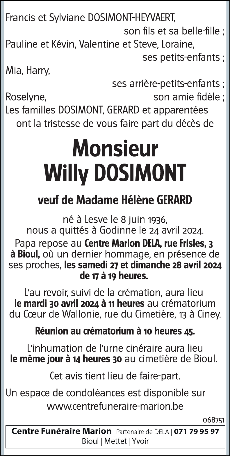 Willy DOSIMONT